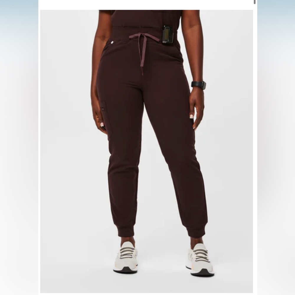 Figs Espresso High Waisted Zamora Joggers M tall